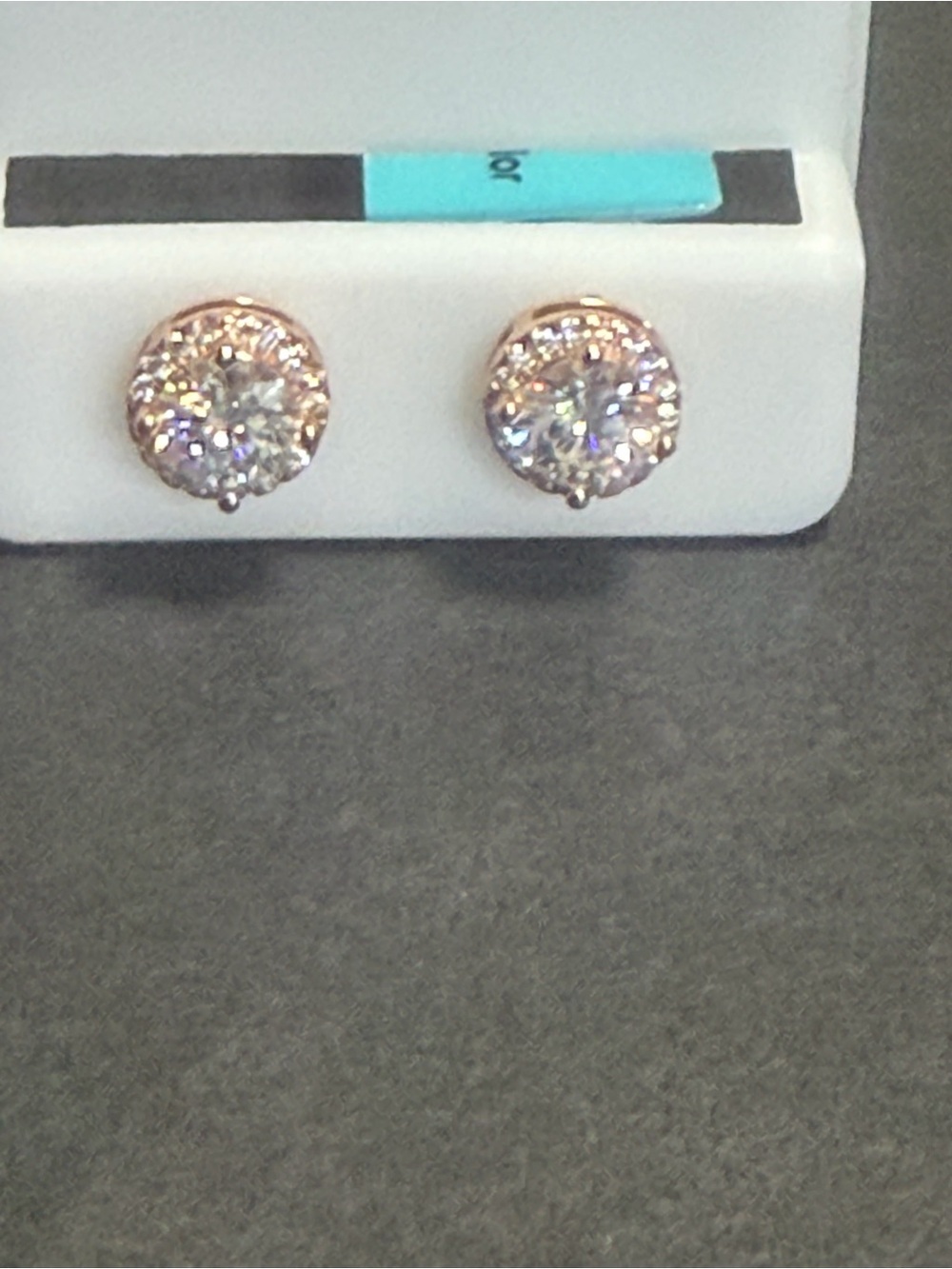 Rose Gold over 925 Sterling Silver moissanite Earrings - 1.83 CTW VVSD Color